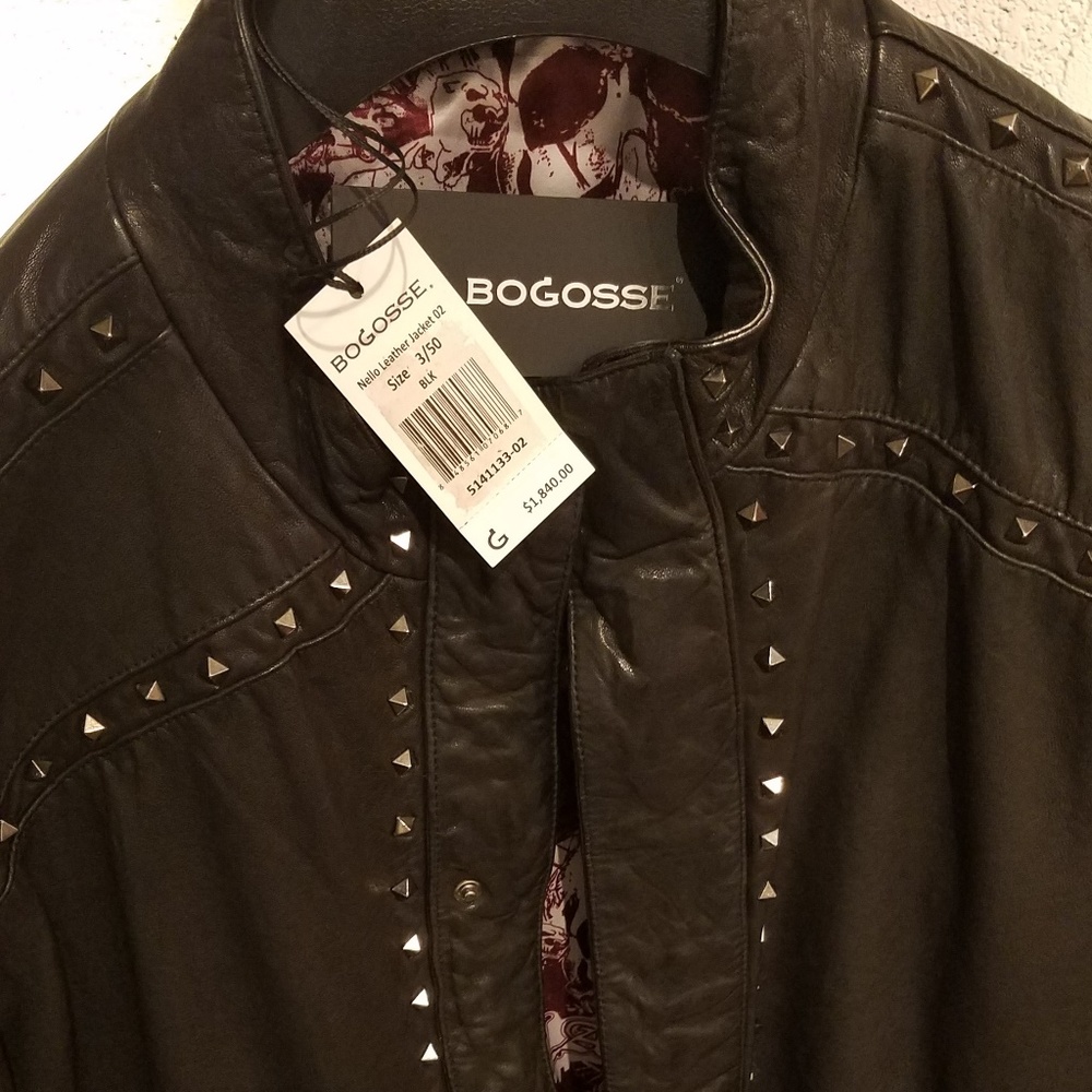 Black vintage leather jacket - Picture 5 of 6